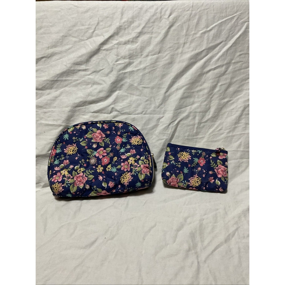 Floral Print 2 bag travel Bag, Tote & Cosmetic Bag lightweight